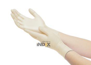 Latex rubber gloves